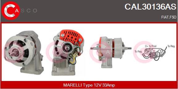Casco CAL30136AS - Generator / Alternator allinparts.ro