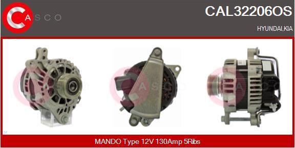 Casco CAL32206OS - Generator / Alternator allinparts.ro