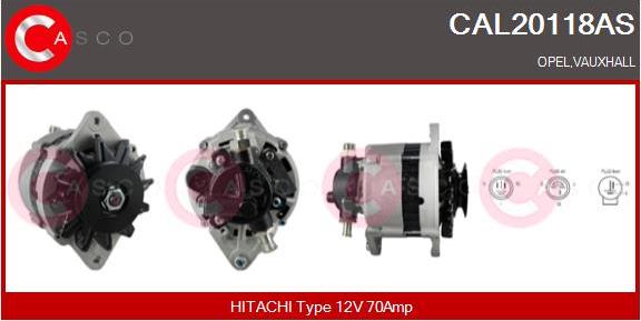 Casco CAL20118AS - Generator / Alternator - allinparts.ro