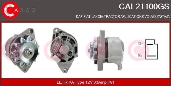 Casco CAL21100GS - Generator / Alternator allinparts.ro