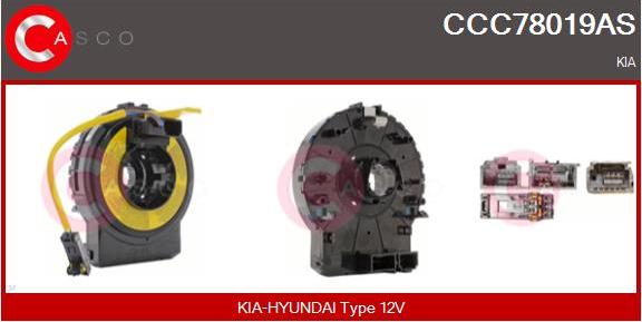 Casco CCC78019AS - Arc spirala, Airbag allinparts.ro