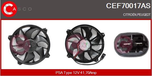 Casco CEF70017AS - Motor electric,ventilator - allinparts.ro