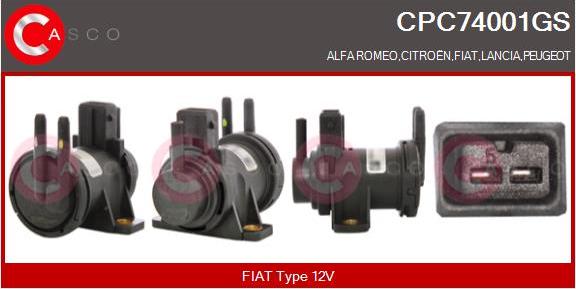 Casco CPC74001GS - Convertor presiune, esapament allinparts.ro