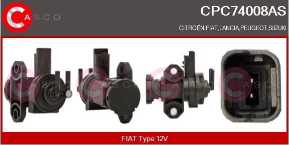 Casco CPC74008AS - Convertor presiune, esapament - allinparts.ro