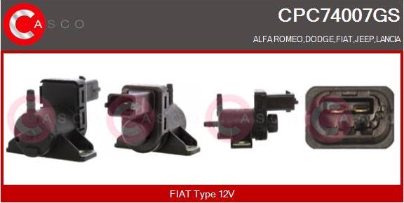 Casco CPC74007GS - Convertor presiune, esapament - allinparts.ro