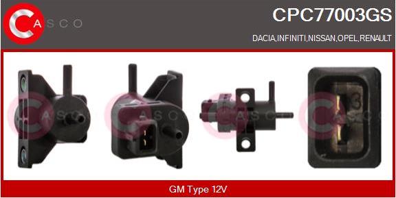 Casco CPC77003GS - Convertor presiune, esapament allinparts.ro