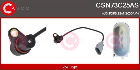 Casco CSN73C25AS - Senzor impulsuri, arbore cotit allinparts.ro