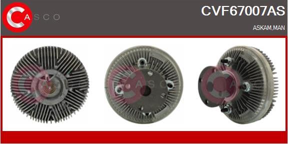Casco CVF67007AS - Cupla, ventilator radiator allinparts.ro