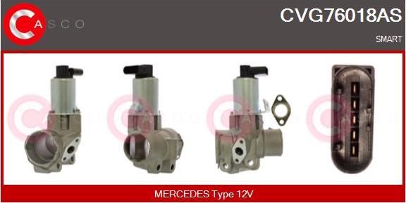 Casco CVG76018AS - Supapa EGR - allinparts.ro