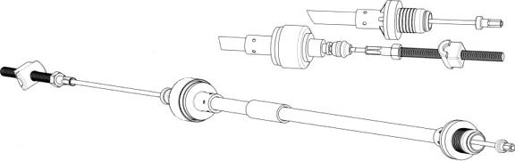 CEF OP01154 - Cablu ambreiaj - allinparts.ro