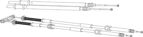 CEF OP02222 - Cablu, frana de parcare allinparts.ro
