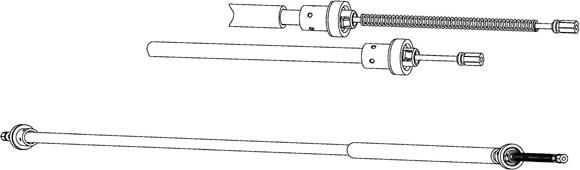 CEF RT02289 - Cablu, frana de parcare - allinparts.ro