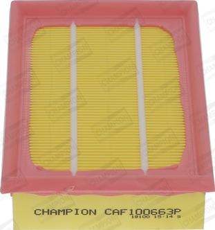 Champion CAF100663P - Filtru aer allinparts.ro