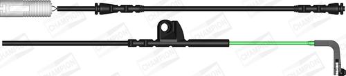 Champion WWI320 - Senzor de avertizare,uzura placute de frana - allinparts.ro