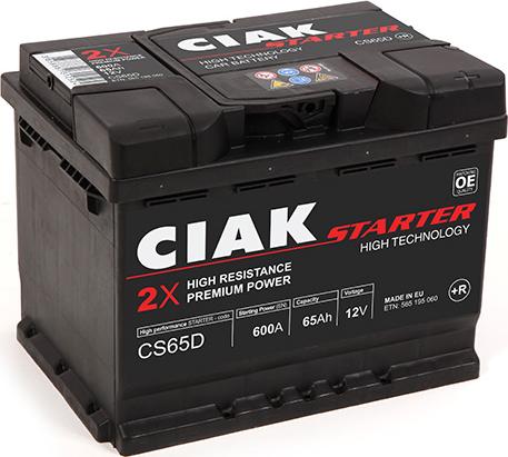 CIAKStarter CS65D - Baterie de pornire allinparts.ro