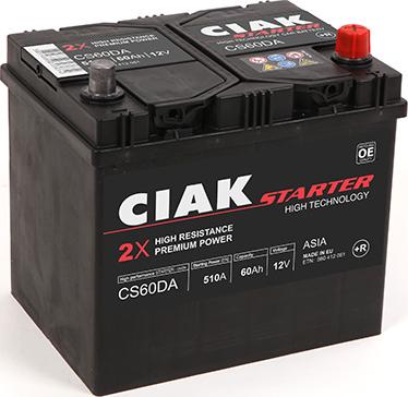 CIAKStarter CS60DA - Baterie de pornire allinparts.ro