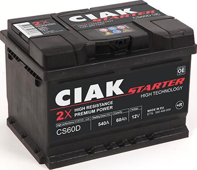 CIAKStarter CS60D - Baterie de pornire allinparts.ro