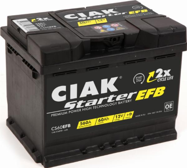 CIAKStarter CS60EFB - Baterie de pornire allinparts.ro