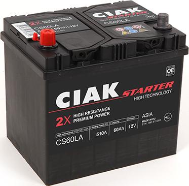 CIAKStarter CS60LA - Baterie de pornire allinparts.ro