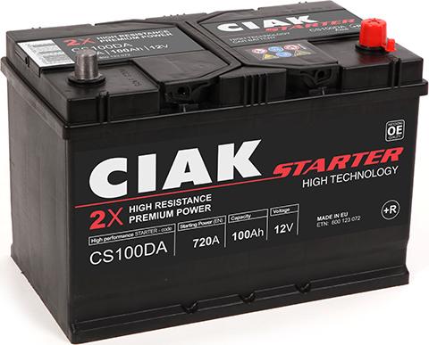 CIAKStarter CS100DA - Baterie de pornire allinparts.ro