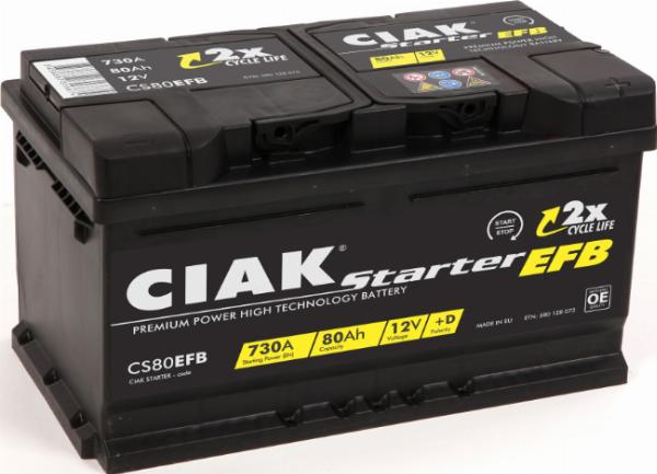 CIAKStarter CS80EFB - Baterie de pornire allinparts.ro