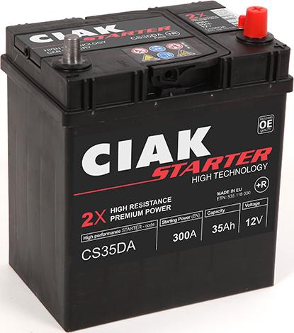 CIAKStarter CS35DA - Baterie de pornire allinparts.ro