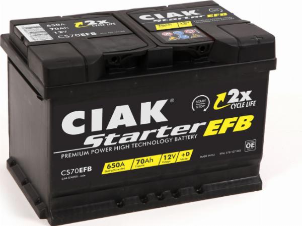 CIAKStarter CS70EFB - Baterie de pornire allinparts.ro