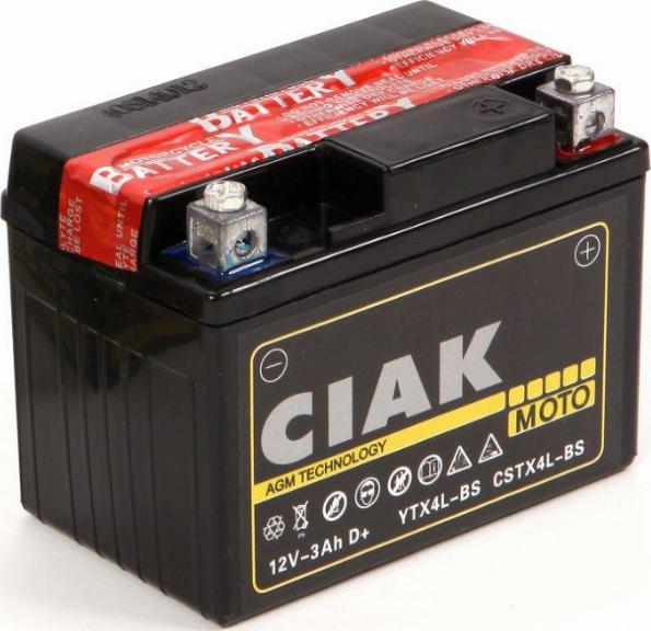 CIAKStarter CSTX4L-BS - Baterie de pornire allinparts.ro