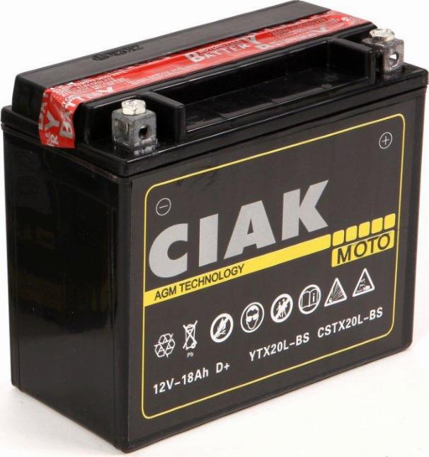 CIAKStarter CSTX20L-BS - Baterie de pornire allinparts.ro