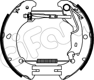 Cifam 151-454 - Set saboti frana allinparts.ro