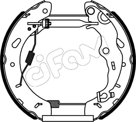 Cifam 151-535 - Set saboti frana allinparts.ro