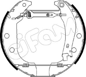 Cifam 151-012 - Set saboti frana allinparts.ro