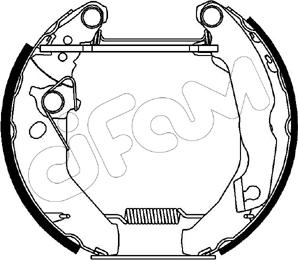 Cifam 151-027 - Set saboti frana allinparts.ro