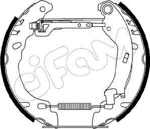 Cifam 151-194 - Set saboti frana - allinparts.ro