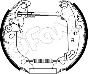Cifam 151-167 - Set saboti frana allinparts.ro
