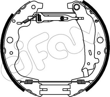 Cifam 151-340 - Set saboti frana allinparts.ro