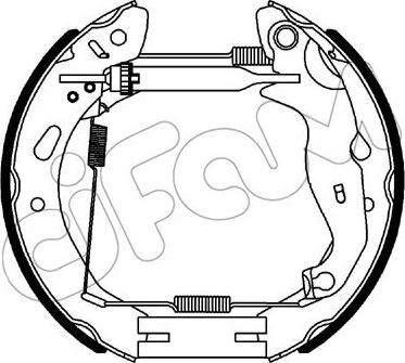 Cifam 151-343 - Set saboti frana allinparts.ro