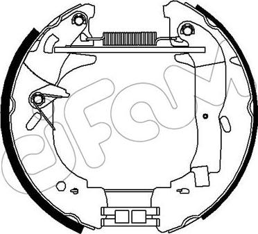 Cifam 151-305 - Set saboti frana allinparts.ro