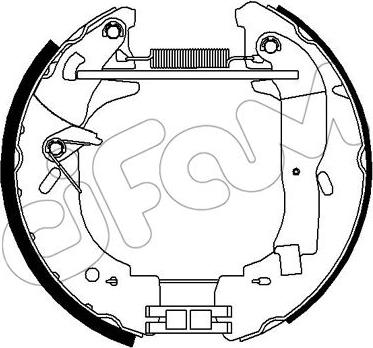 Cifam 151-301 - Set saboti frana allinparts.ro