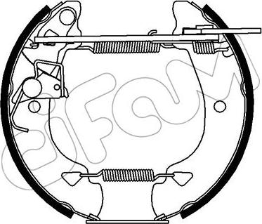 Cifam 151-251 - Set saboti frana allinparts.ro