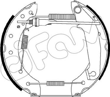 Cifam 151-252 - Set saboti frana allinparts.ro