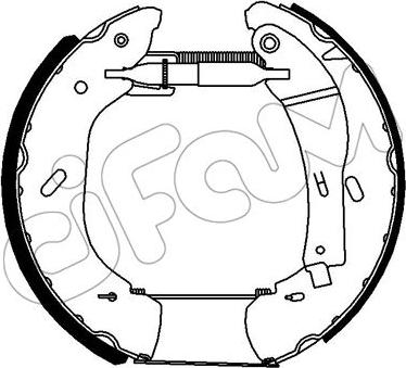 Cifam 151-271 - Set saboti frana allinparts.ro