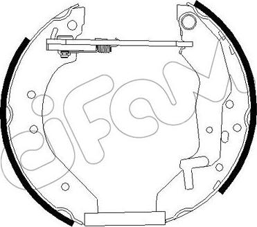 Cifam 151-273 - Set saboti frana allinparts.ro