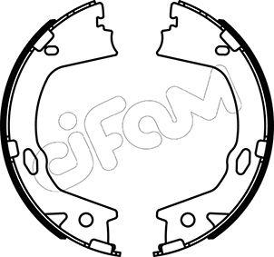 Cifam 153-499 - Set saboti frana, frana de mana allinparts.ro