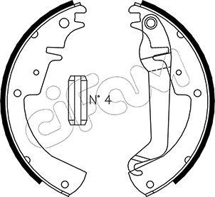Cifam 153-613 - Set saboti frana - allinparts.ro