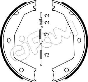 Cifam 153-197K - Set saboti frana, frana de mana - allinparts.ro