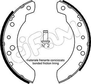 Cifam 153-115 - Set saboti frana - allinparts.ro