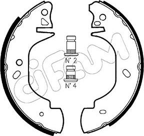 Cifam 153-126 - Set saboti frana allinparts.ro