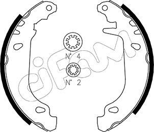 Cifam 153-345 - Set saboti frana - allinparts.ro
