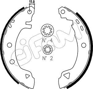 Cifam 153-346 - Set saboti frana - allinparts.ro